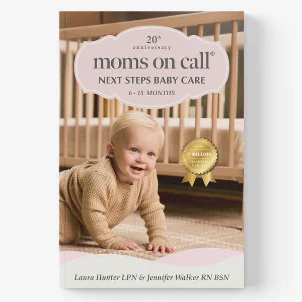 Moms on Call | 6-15 Month Book (20th Anniversary Edition) for wholesale by Moms on Call