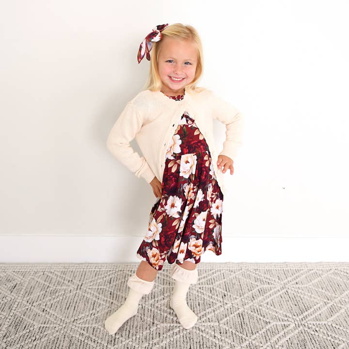 Gigi and Max - Wholesale Dress - Kids - Maya TUTU DRESS Bamboo Floral Kids Clothes Outfit1