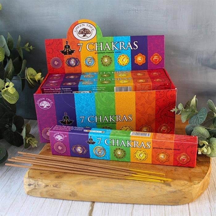 Green Tree - Wholesale Incense - Green Tree 7 Chakra Natural Incense 15 grams