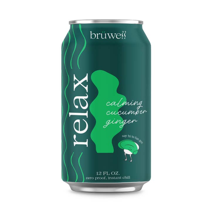 Cucumber Ginger Brüwell 4-pack for wholesale by Brüwell