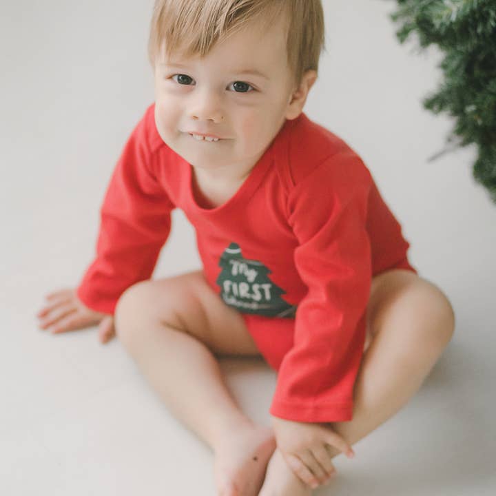 Sweetpea and Co. - Wholesale Bodysuit (Non-Footed) - Baby - My First Christmas Baby Onesie, Baby Bodysuit, Baby Clothing6