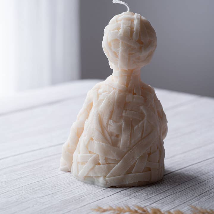 Allure CA – Velas de decoração por atacado – Vela de Caveira Zombie Halloween Elegance - Decoração Esquelética5