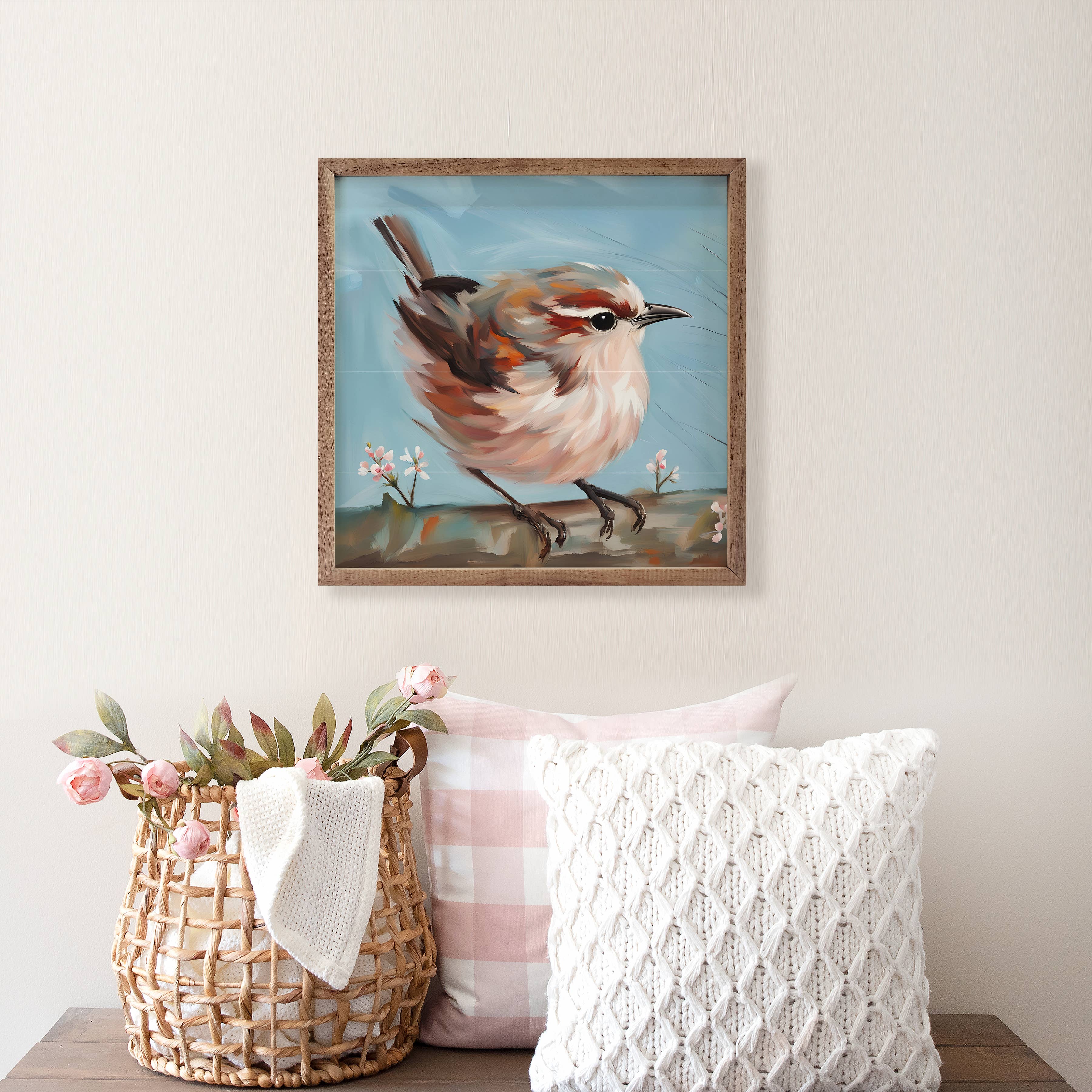 Kendrick Home - Wholesale Art Print - Bird On Thick Branch1