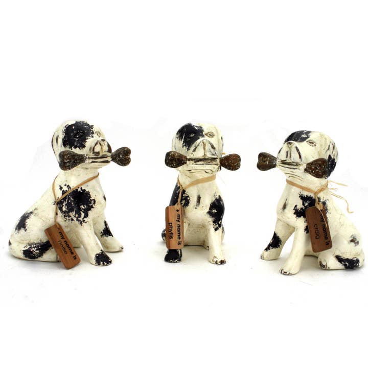 Bamboewortel Dalmatiër Set van 3 voor wholesale door Housewares & Tabletops by Contrast Inc.