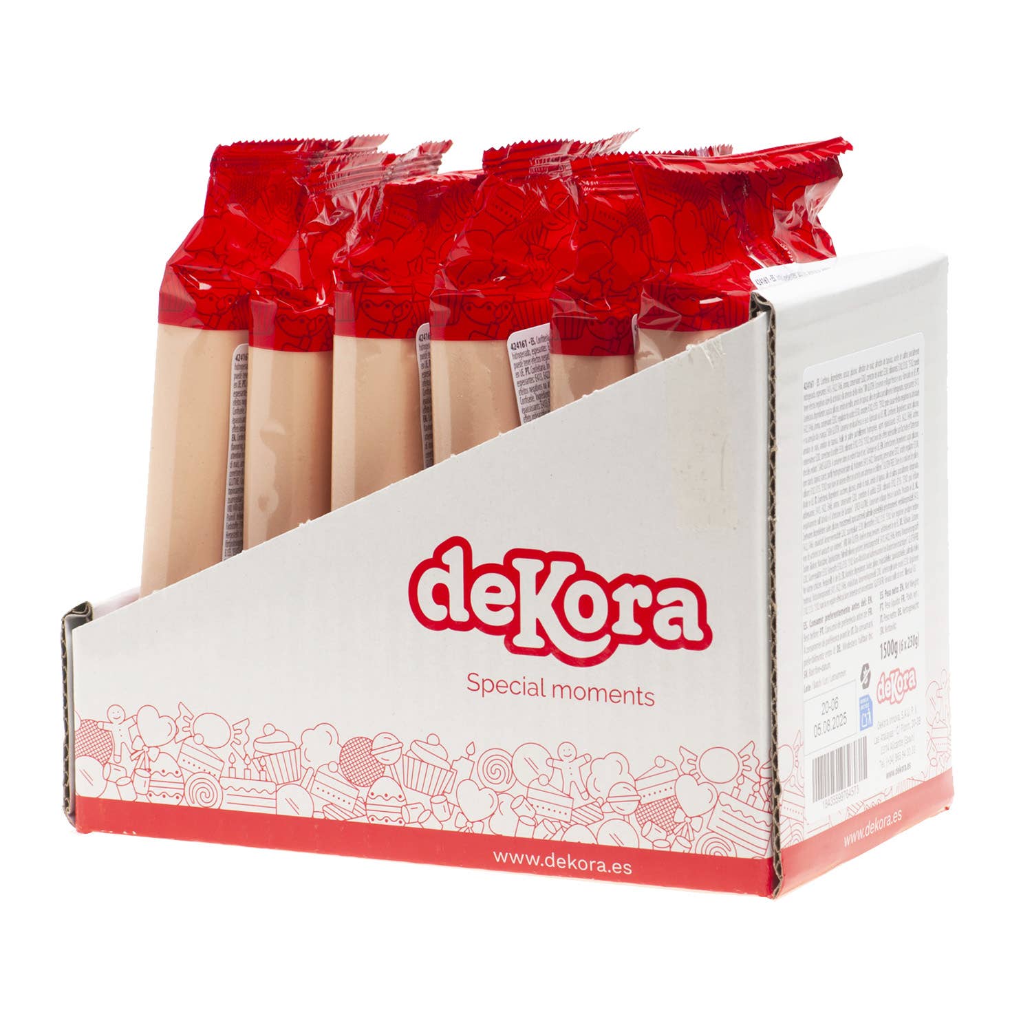 dekora - Vendita all'ingrosso Kit decorazione torte - FONDANT BEIGE 250G SENZA GLUTINE7