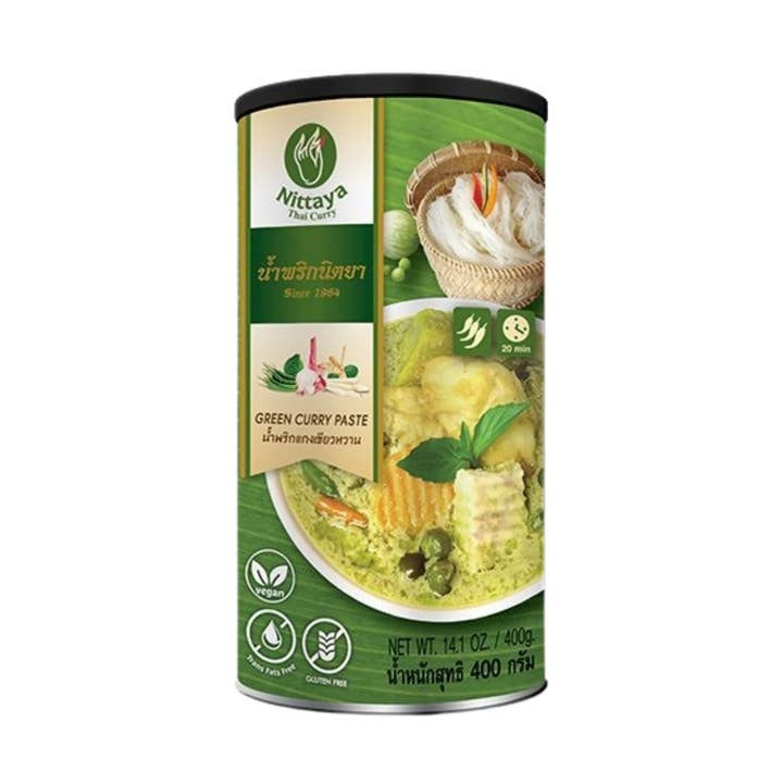 Nittaya Curry Paste Green Vegan 400 g for wholesale by utoppa GmbH