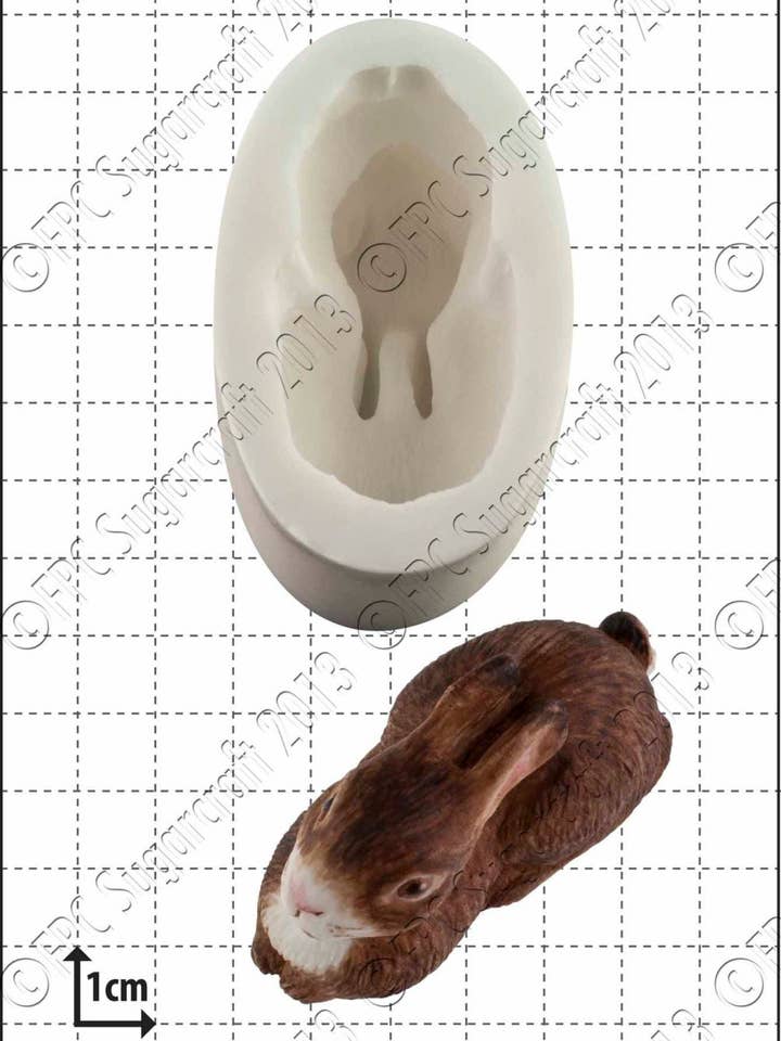 Kanin silikone skimmel (skimmel) - 'Bunny Rabbit' for engroshandel hos FPC Sugarcraft