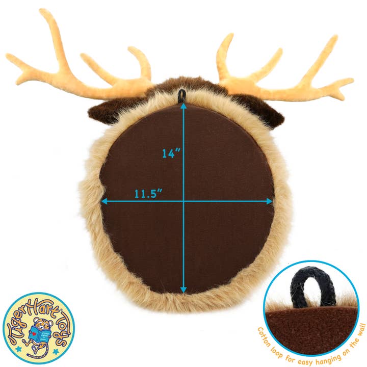 VIAHART Toy Co. – wholesale Stuffed/plush toy – Kids & baby – Evander the Elk Head | 25 Inch Stuffed Animal Plush