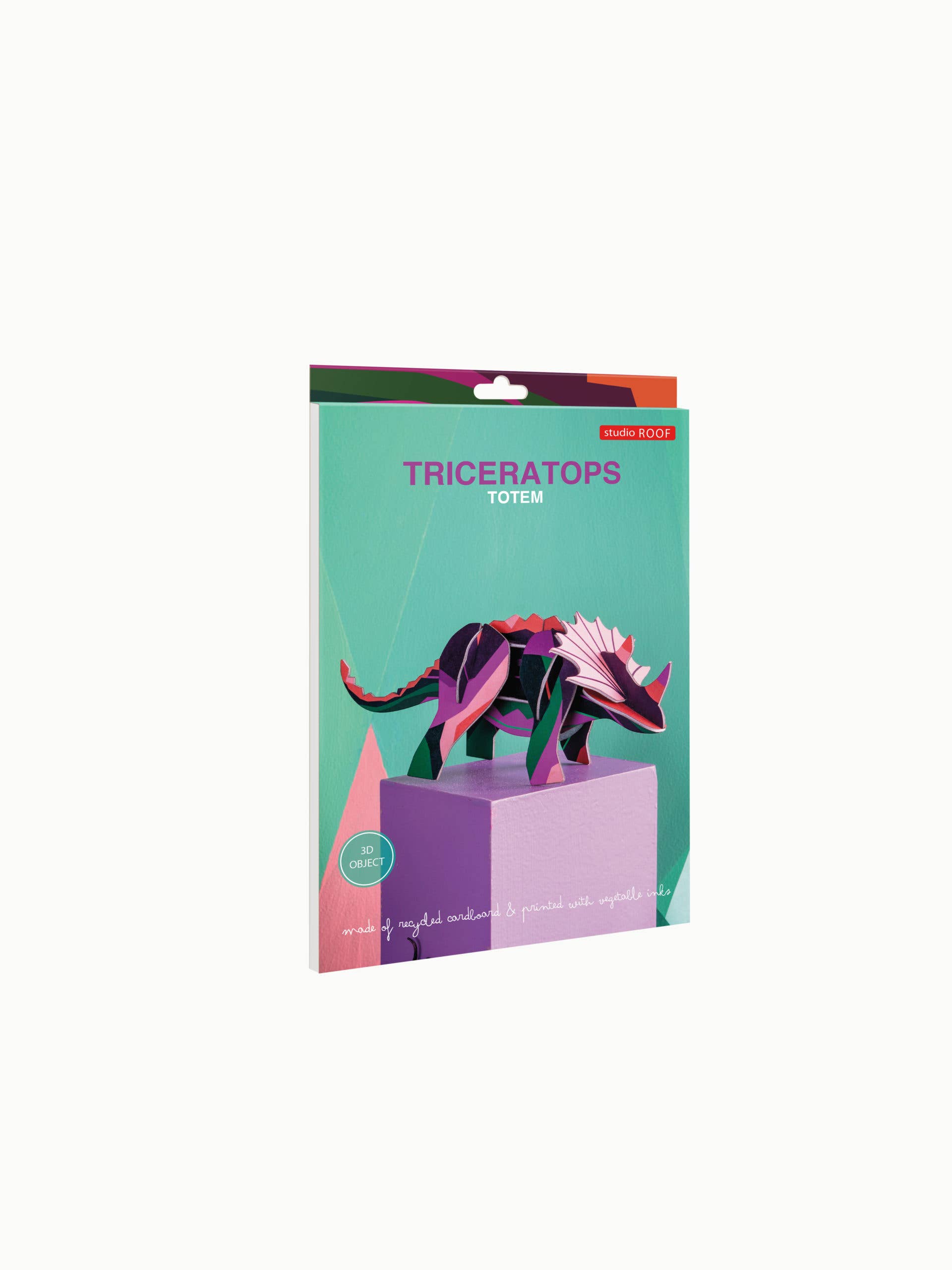 Studio Roof - Wholesale Figurine Toy - Kids - 3D Figurine - Dinosaur - Triceratops3