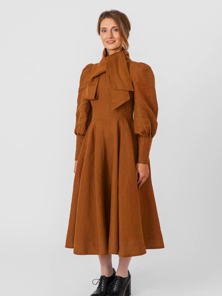 Red Poppy Hawthorn Dress, Long Sleeve for wholesale on Faire33