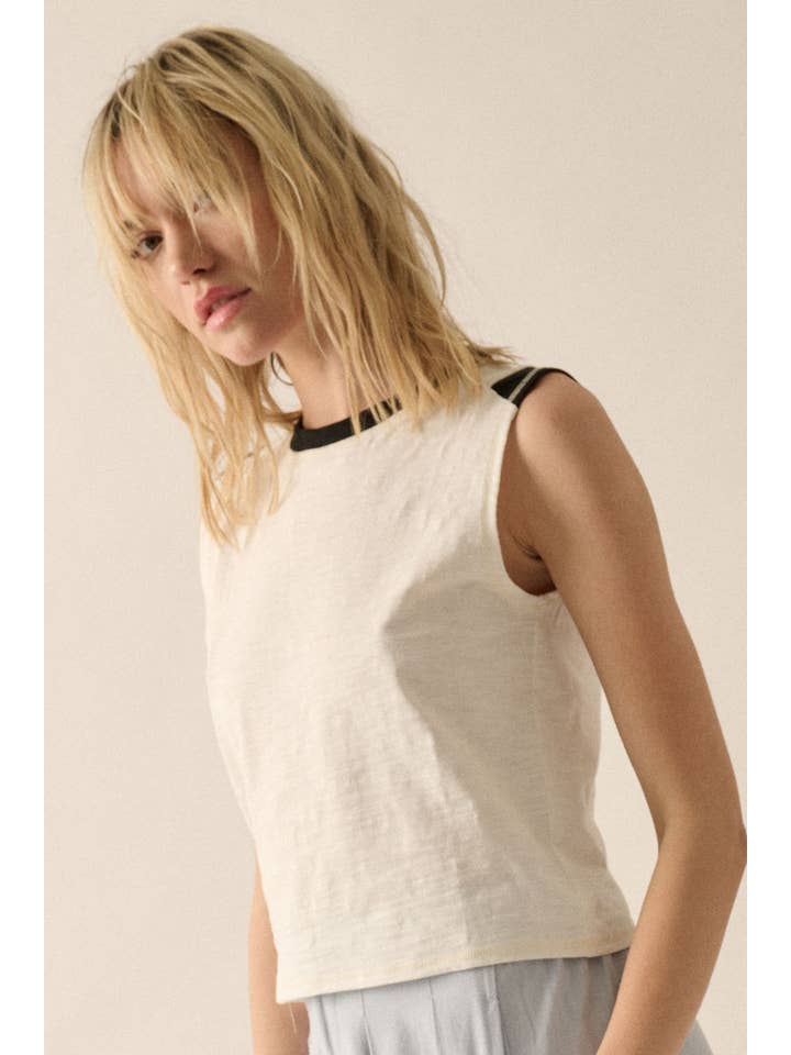 Promesa USA - Wholesale Knit Top - Women's - Easy Fit Crewneck Colorblock Slub-Knit Top5