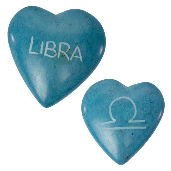 Global Crafts – wholesale Decorative tabletop object – Display Set of Zodiac Soapstone Hearts, 12 Zodiacs plus Display Bowl9