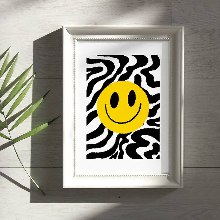 Smiley Face Art Print voor wholesale door Alexandra Ramirez Arts