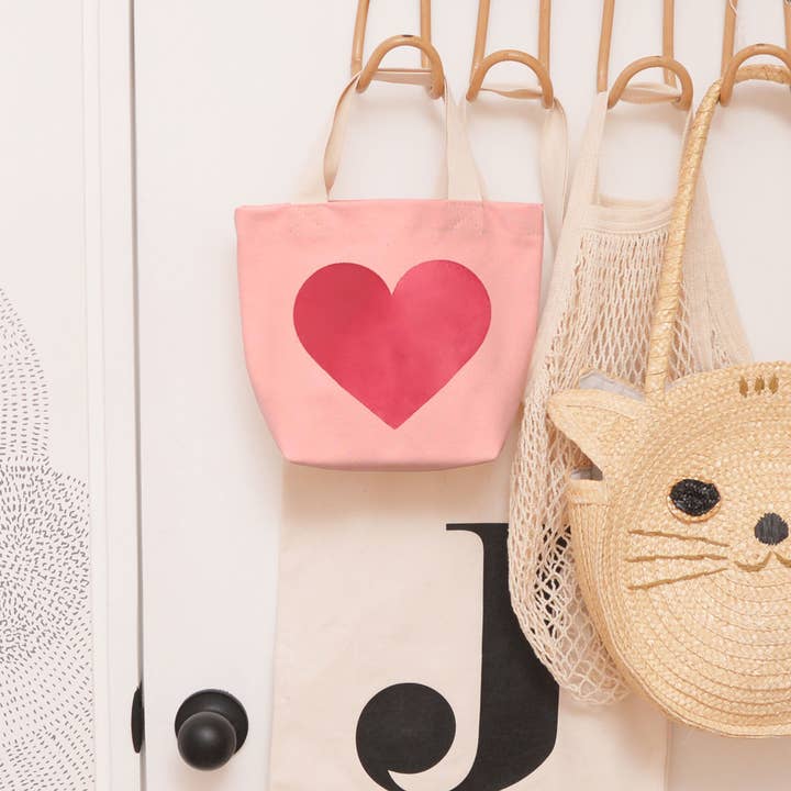 Alphabet Bags – wholesale Tote Bag – Child – Heart - Little Pink Bag5