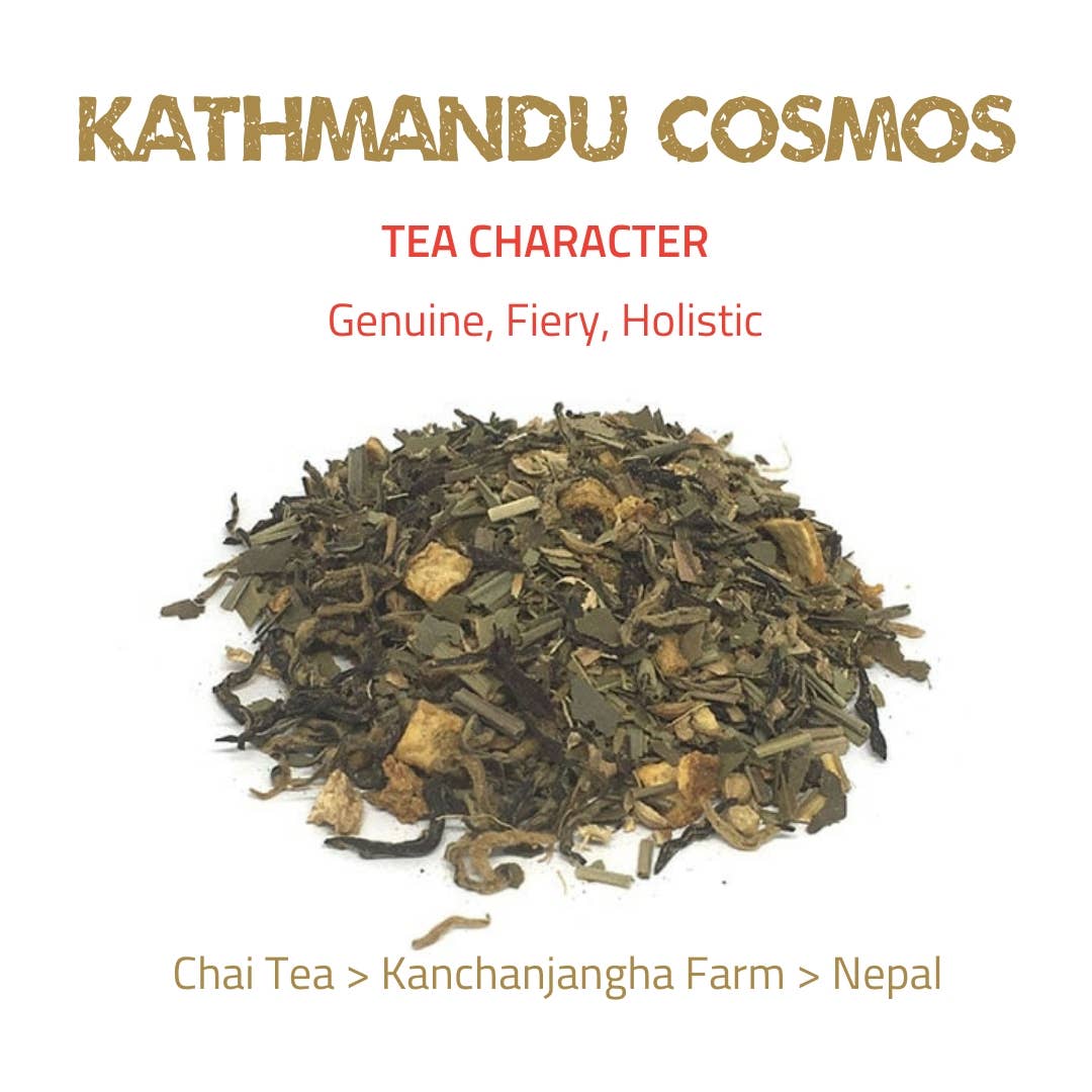 Tea Rebellion - Venta al por mayor Bolsitas de té - Cosmos Katmandú - Té Chai | Nepal | Pirámides biodegradables4