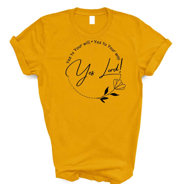 Love Ann Joy Apparel, LLC - Wholesale Screen Printed T-Shirt - Women's - Yes Lord! Bible Verse Christian T-Shirt