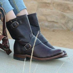 Stivali da motociclista in pelle da donna per la vendita all'ingrosso da parte di Atitlan Leather