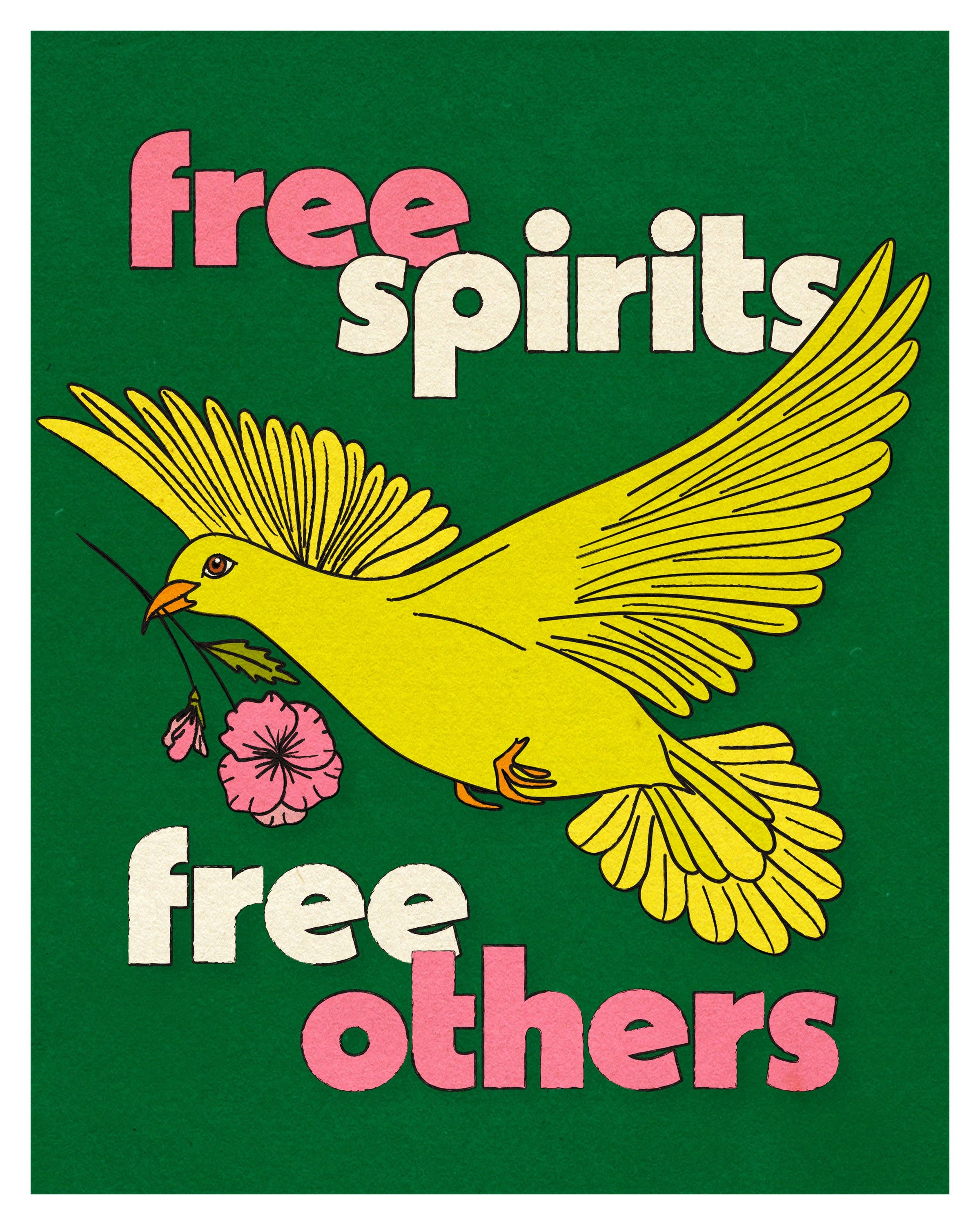 Posse Paper Goods - Wholesale Art Print - Free Spirits Free Others - Art Print3