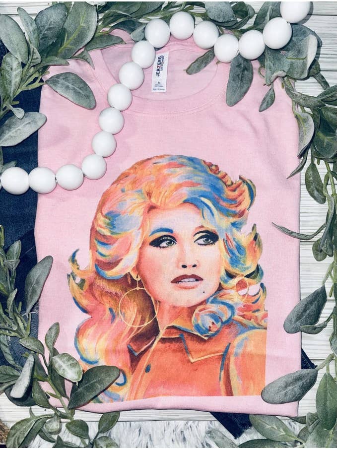 Jerzee Pink Colorful Dolly (T-Shirt) for wholesale on Faire