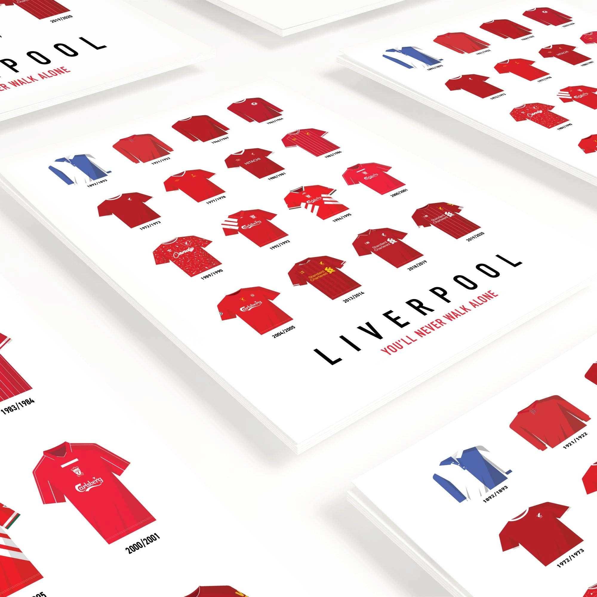 Sport à l'Affiche - Vendita all'ingrosso Poster - CALCIO | Maglie Storiche LIVERPOOL4