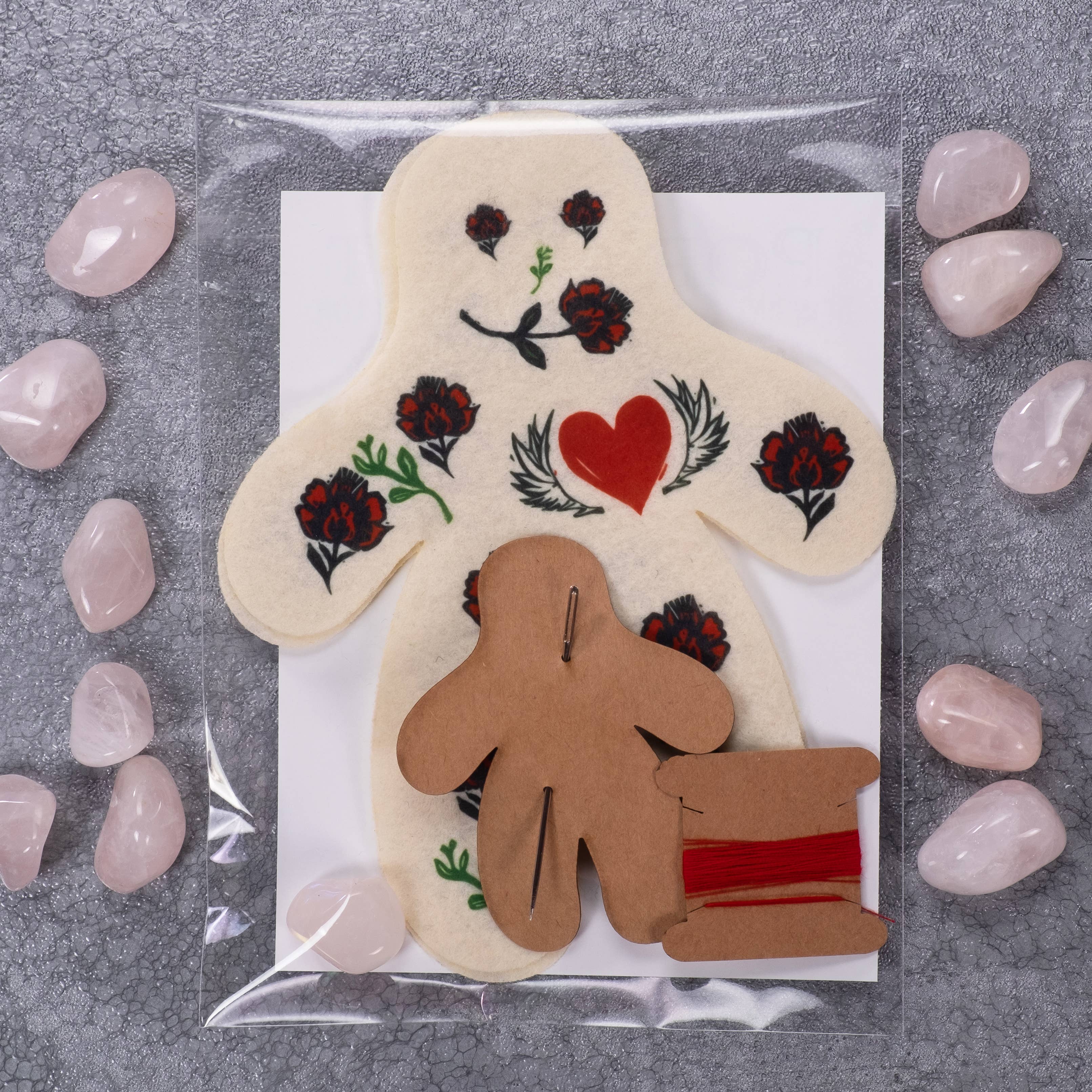 Phoenix Revolution Press - Vente Kit de bricolage - Kit Poppet - Kit de Sortilège d'Amour Poppet Fournitures de Sorcellerie1