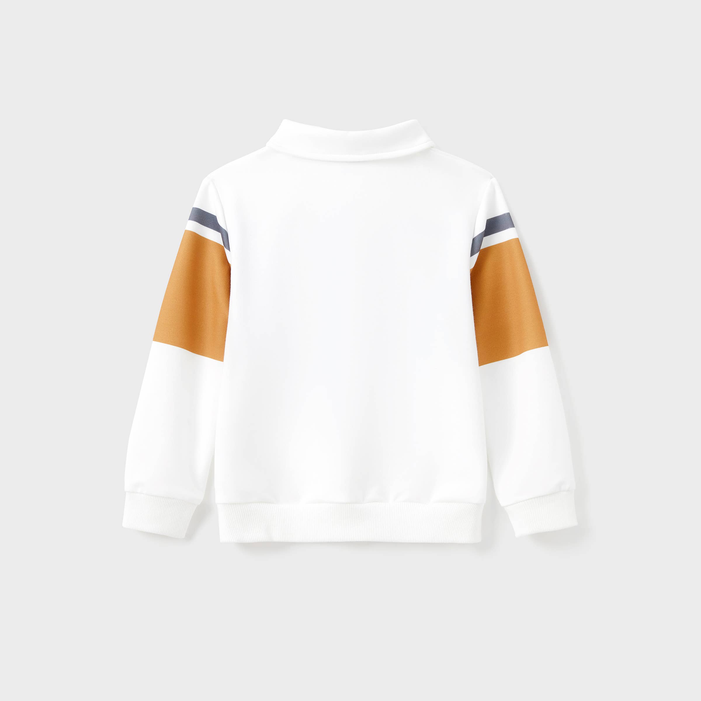 Brun Familjens matchande plagg: långärmad pikétröja och klänning med volangkant för wholesale på Faire12