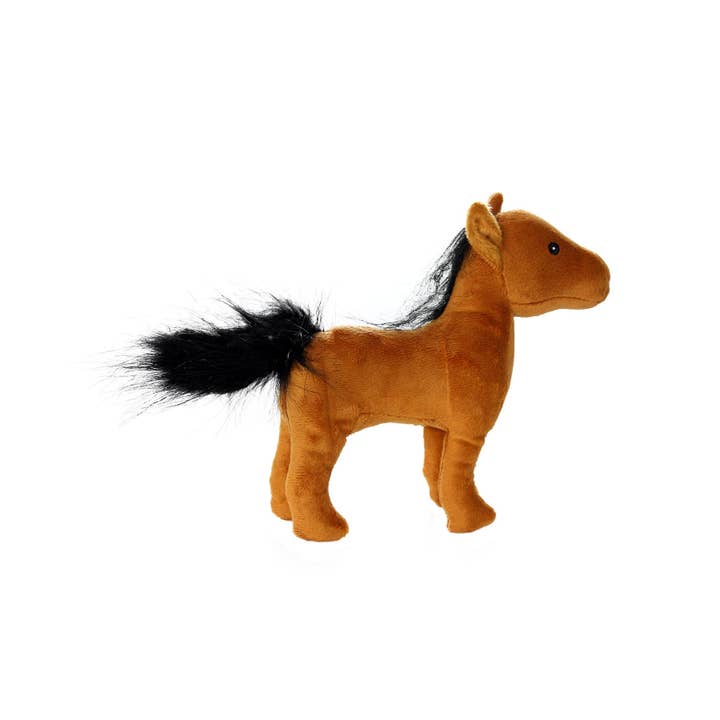 Tuffy Dog Toys - VIP Products - Wholesale Pet Squeaky Toy - Dog - Mighty Jr Farm Horse, Plush, Squeaky Dog Toy