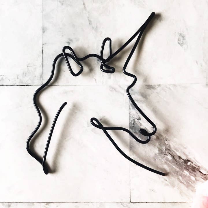 Wire Unicorn Wall Hanging | Wire Wall Art| Home Decor | Wall Decor | Unicorn Decor | Wall Hanging | Nursery Wall Decor for wholesale by Wonder Wire Design