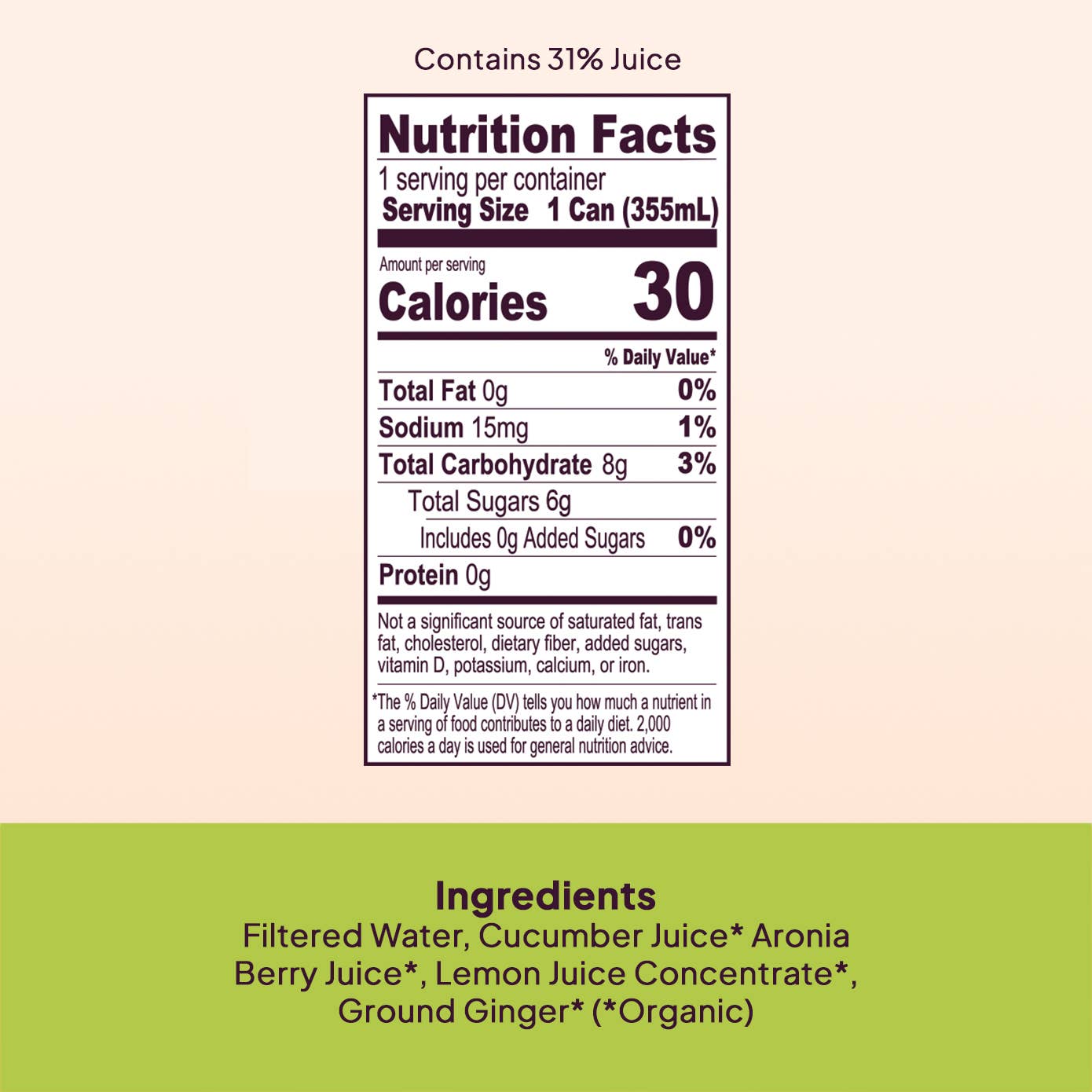 Farmwell Drinks - Wholesale Flavored/Infused Water (Non-Carbonated) - Organic Cucumber, Ginger & Aronia  - 12 Pack3