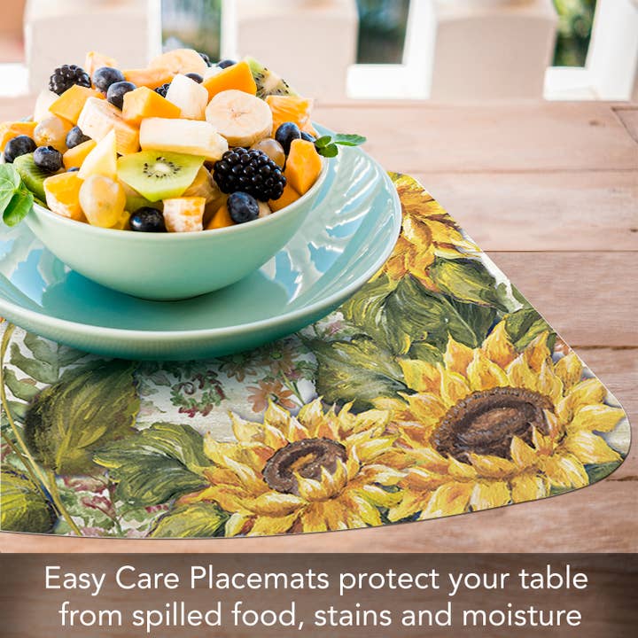 Conimar Promotions - Wholesale Placemat - "Sunflowers" Wedge Reversible Flexible Placemat4