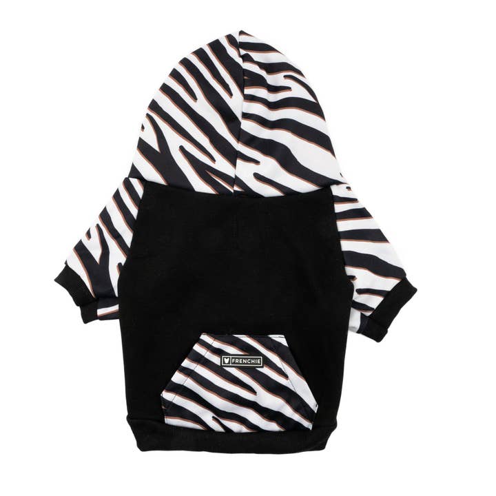Frenchie - Vente Sweat à capuche – chien - Sweat à capuche pour chiens Frenchie - Zebra