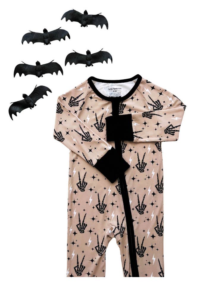 Lucky Panda Kids - Wholesale Jumpsuit - Baby - Bamboo Baby Clothing Zip Romper | Spooky Vibes
