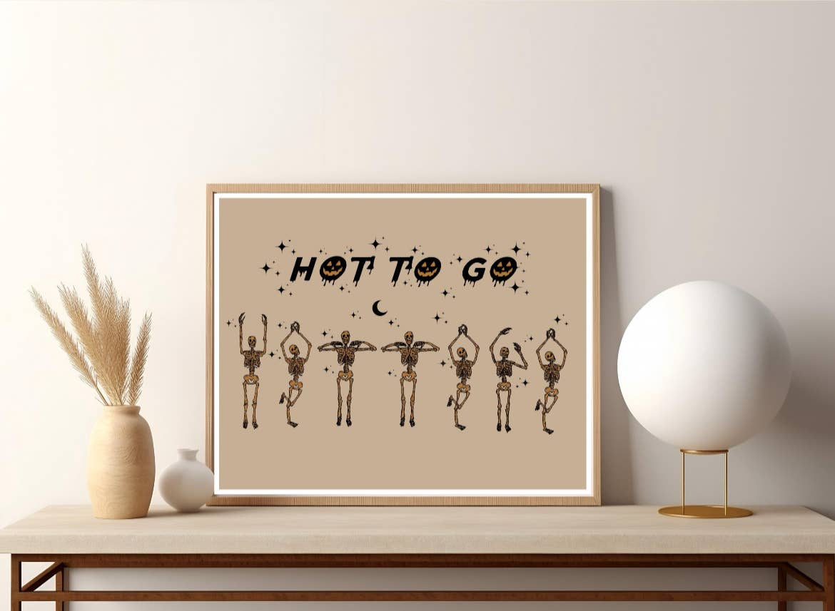 Kaleigh Day Art - Wholesale Art print - Hot to Go Chappell Roan Skeleton Poster, Chappell Roan Art