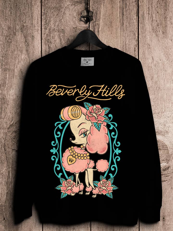 Sweat-shirts pour caniches de Beverly Hills pour la vente par Lotus Fashion Collection