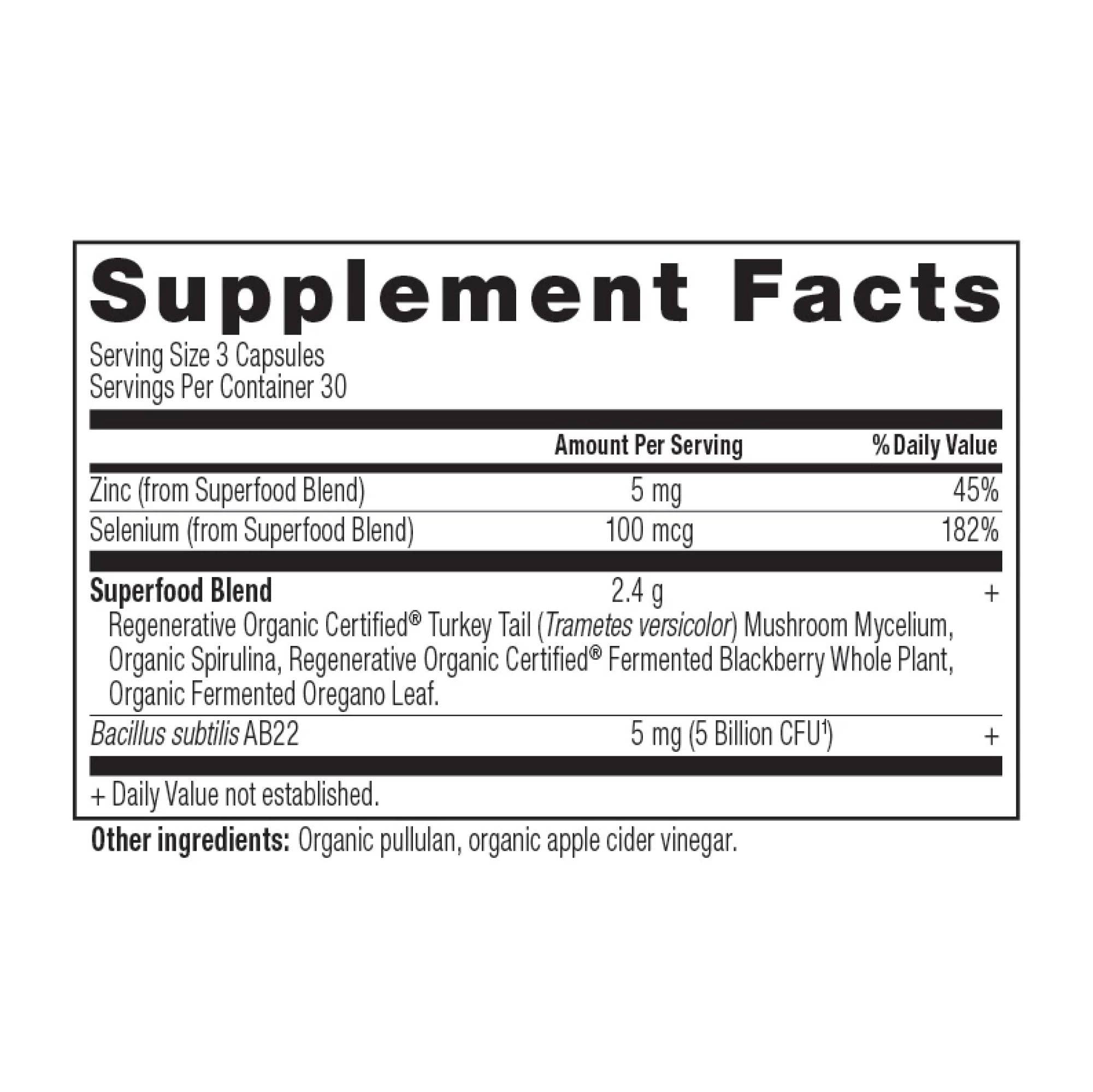 Ancient Nutrition - Wholesale Oral Supplement/Vitamin - Regenerative Organic Certified® Candida Balance | Capsules (90 Capsules)1