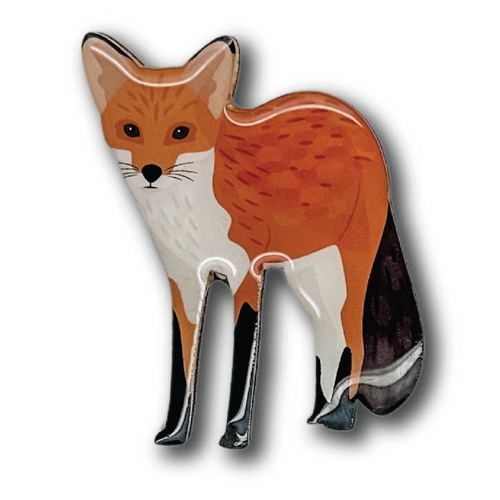 Red Fox Brooch for wholesale by Selatan