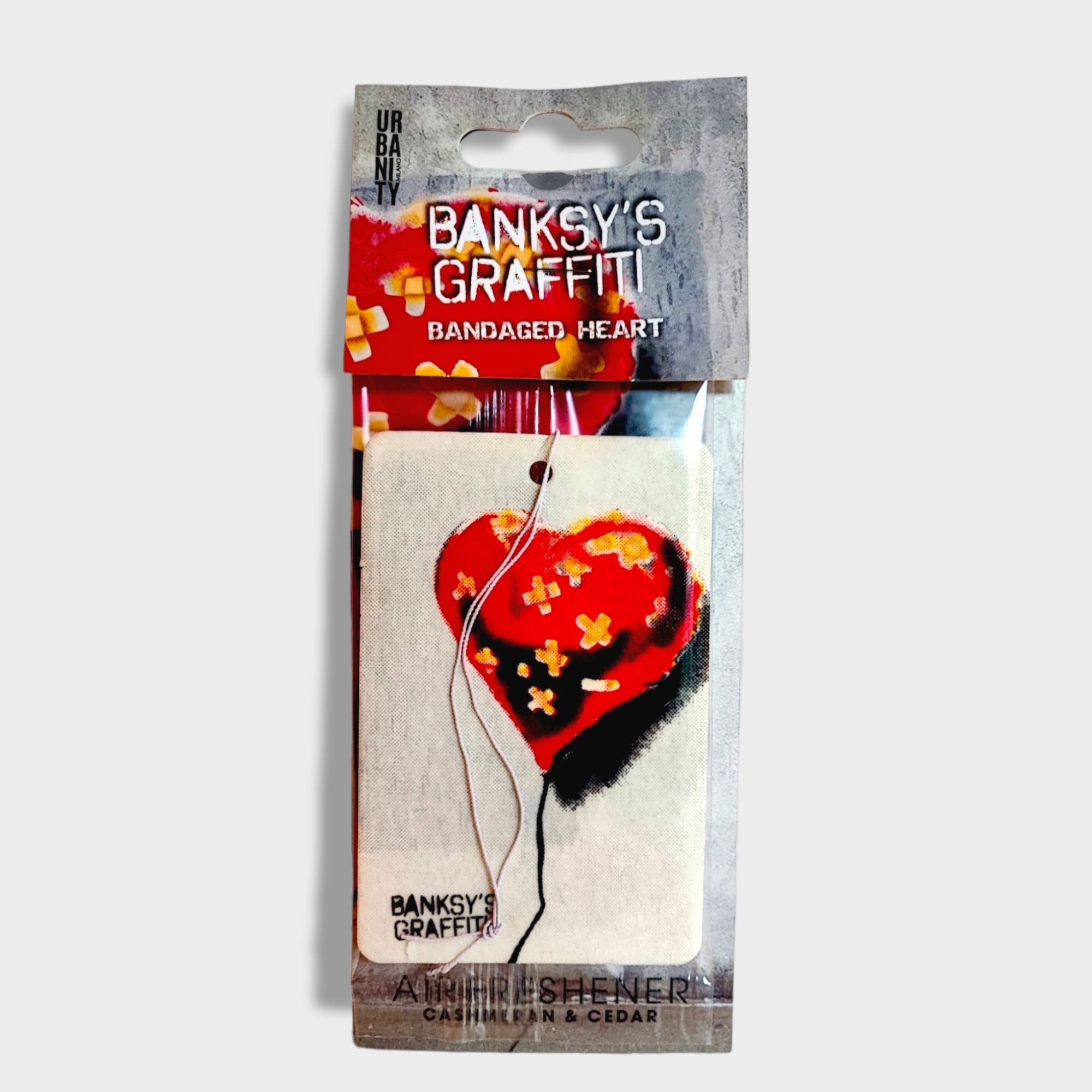 URBAN.ITY SRL - Wholesale Car Freshener - Unisex - Banksy Car Air Freshener - "Bandaged Heart"3