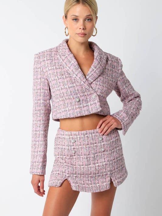 Jas Sammie Boucle voor wholesale door Olivaceous