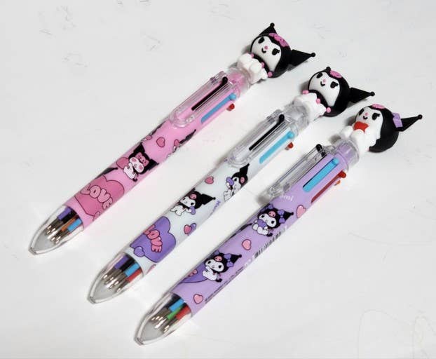 K-Wonderland - Wholesale Pen - Sanrio Characters 6 Color Ball Point Pencil- 0.7mm 16