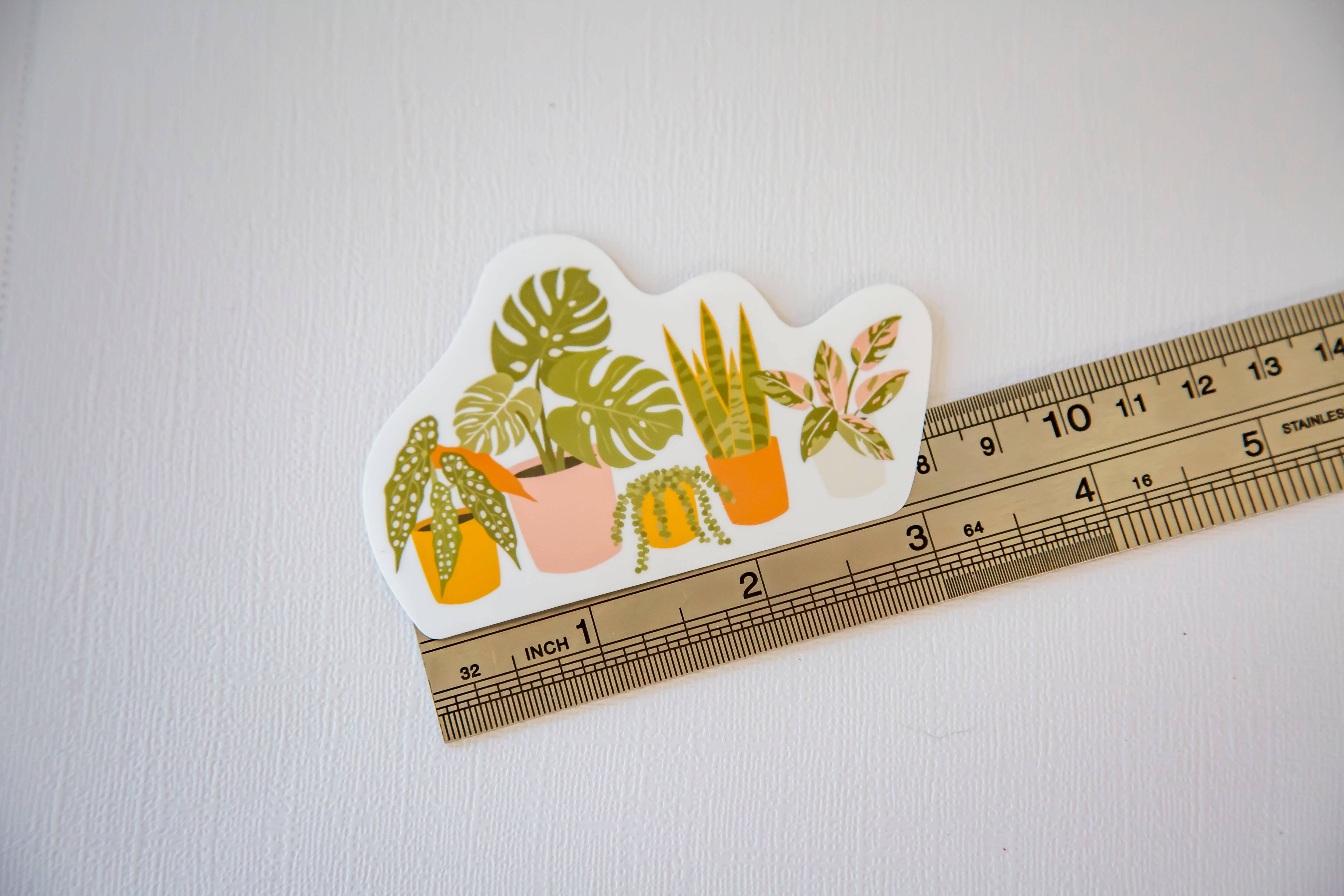 Emily Ervin Design Co. - Wholesale Sticker - Plant Lineup - Laminated Vinyl Phone / Laptop Sticker3