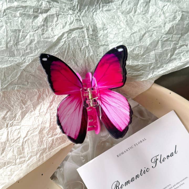 SoapElenGlen - Wholesale Hair Clip - Women's - Colorful Butterfly Claw Clip
