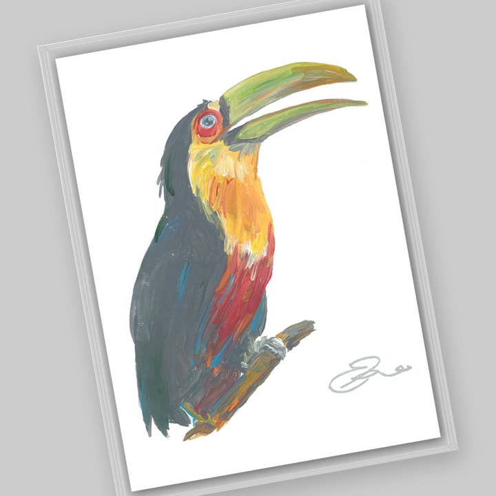 Animals – Red-Breasted Toucan Postcard for wholesale by Eric Hanson Artwork