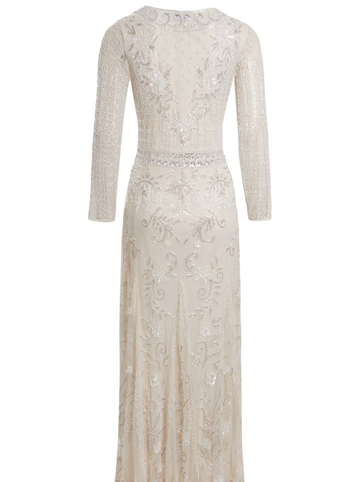 Jywal London® - Wholesale Gown – Women's - Grace Embellished Modest Wedding Dress In Off White2