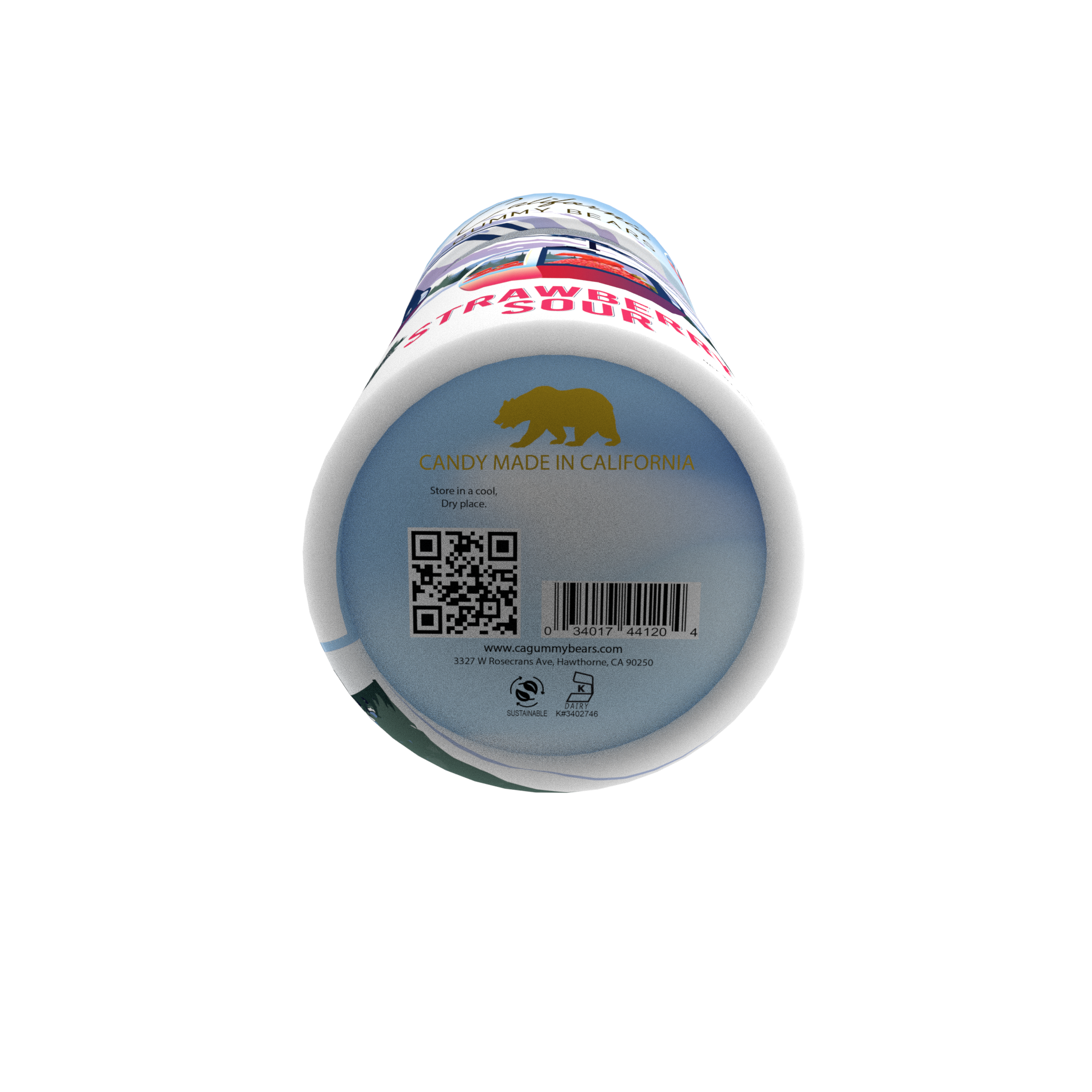 California Gummy Bears - Wholesale Gummy - Holiday Sour Strawberry - Biologisch, Vegan - Cadeautips voor Kerstsokken7