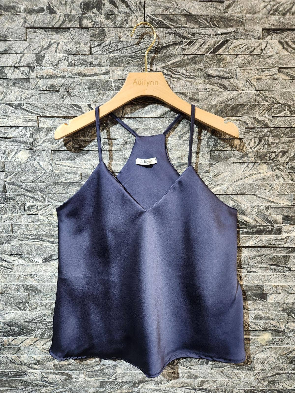 Adilynn DAYMENTEX – wholesale Blouse – Women’s – Plain satin camisole, racerback H73361