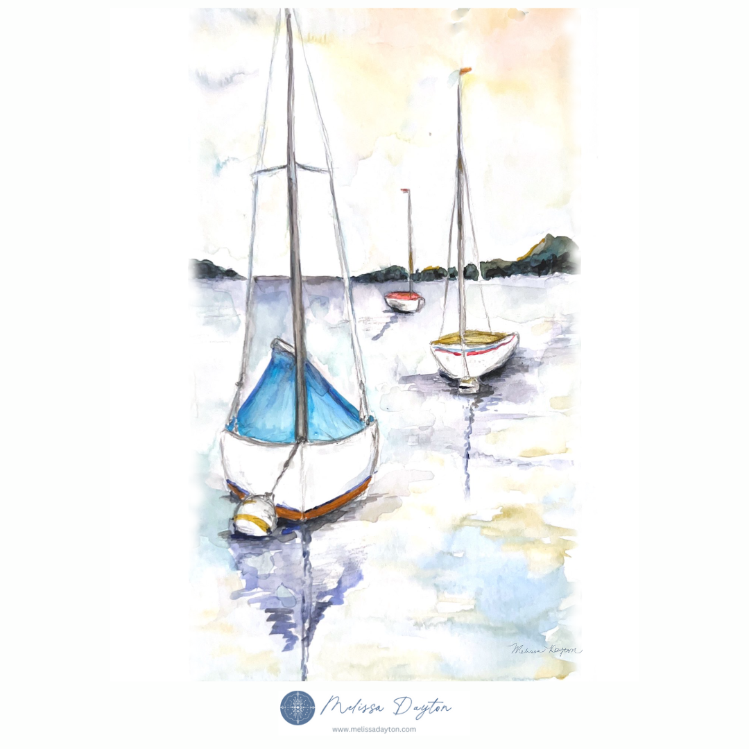 Melissa Dayton Art and Design - Wholesale Gallery Wall Set - Coastal Watercolor Gallery Wall Sets - Curated Giclee Prints10