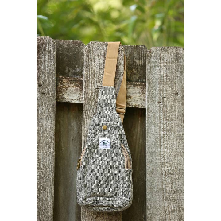 Sacred Threads - Wholesale Crossbody Bag - Women's - Minimalist Hemp Sling Pack
