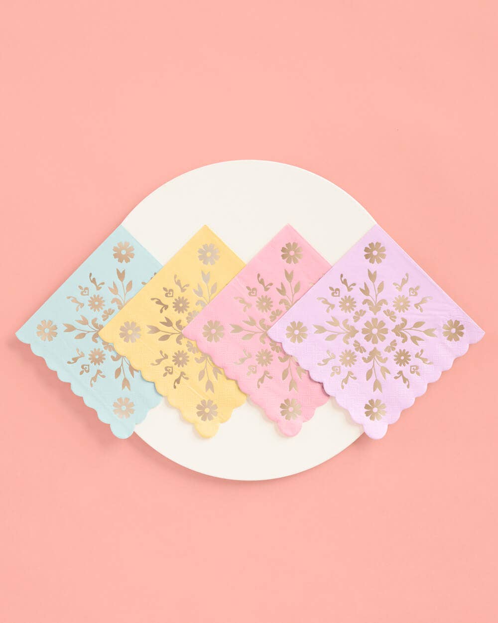 Petit Fetti - Wholesale Disposable Napkin - Party Pastel China Napkins, Bday Decor, Gold Supplies3