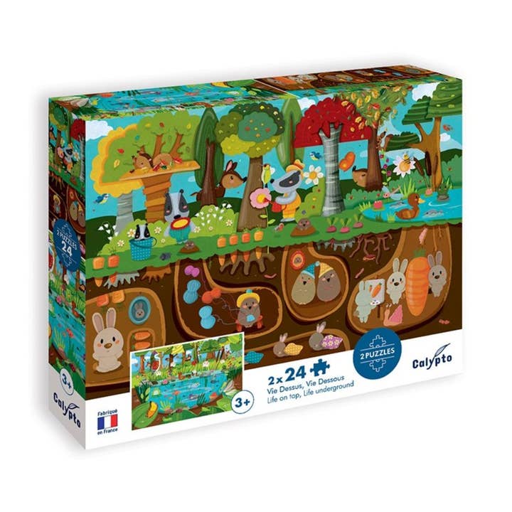 Calypto Jigsaw Puzzle - Life Above, Life Below 2 x 24 pieces for wholesale by Just Imagine Toys