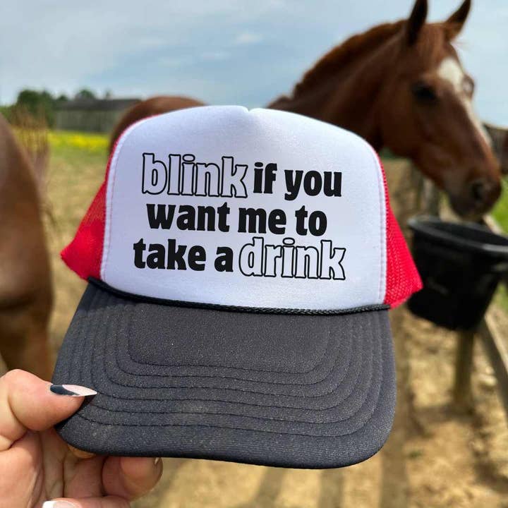 THE BEVEL LABEL - Wholesale Trucker Hat - Women's - Blink If You Want Me Trucker Hat9